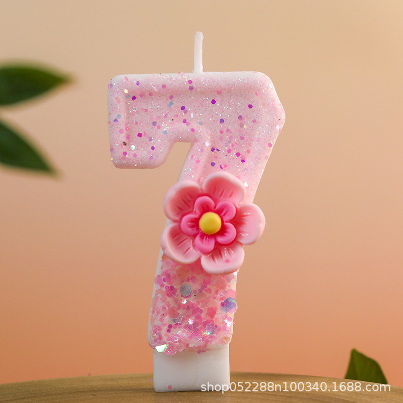 工場直販クロスボーダー DIY クリエイティブデジタル粘着粉末 0-9 キャンドル誕生日パーティーケーキデコレーションキャンドル|undefined