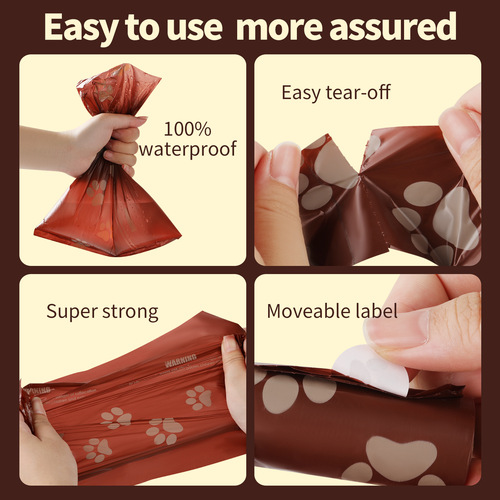 Cross-border temuTK disposable pet garbage bag, environmentally friendly dog ​​poop bag dispenser, recycled material poop bag