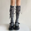 Dark gray background black knot