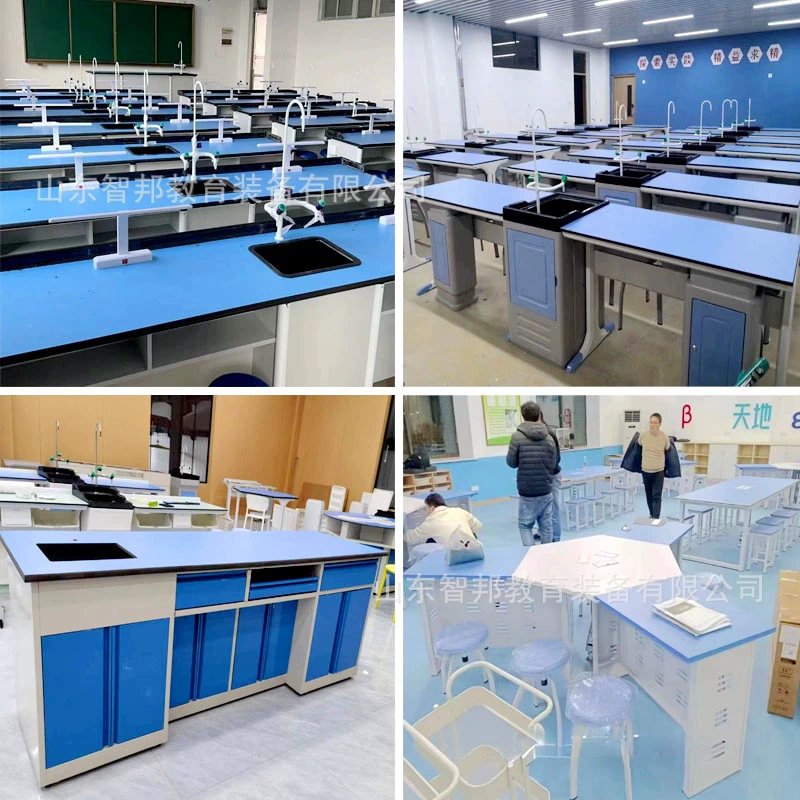 Экспериментальный стол для начальной и средней школы, школьный биохимический физический научный класс, цельностальной операционный стол, новый алюминиево-пластиковый экспериментальный стол