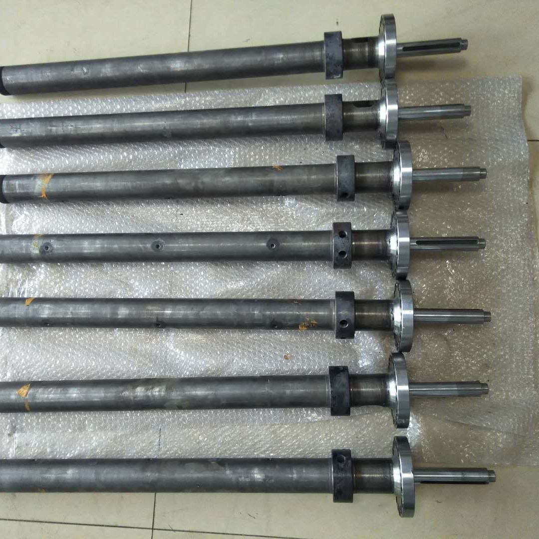 φ45挤出塑料仿藤用挤出机螺杆机筒，价格优美