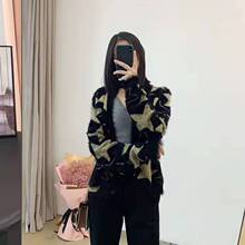 颜值爆表！纯国外订单！软绵绵 不掉毛 萌感闪亮星星针织开衫