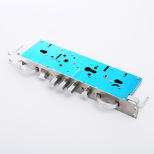 新款钢面九头霸王锁体双活防盗门大勾锁可调左右型带勾大锁体批发