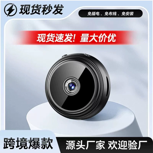 White smart CCTV camera, memory card