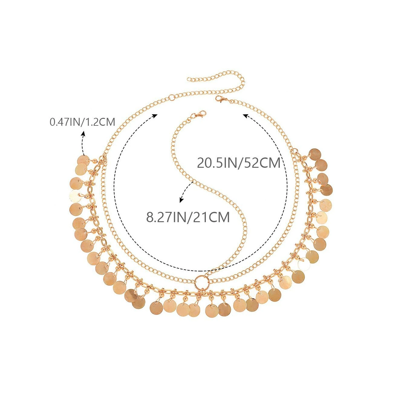 Трансграничная европейская и американская модная новая цепочка на голову, простая металлическая цепочка на голову с круглой подвеской и кисточкой, экзотические аксессуары для волос