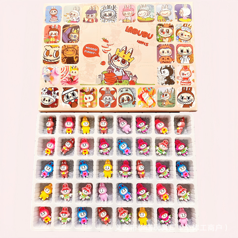 40穴ブラインドボックスポケペンダントエッグマンパイ人形穴楽子供のおもちゃラブブクロスボーダーホットスポット|undefined