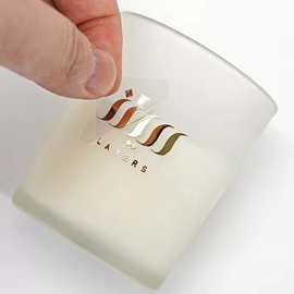 不干胶水晶标UV转印贴纸商标LOGO标签金属转移贴印刷制作