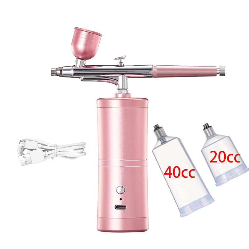 家庭用酸素注入器、保湿スプレー、カラーマニキュア、ベーキングモデルスプレーガン用の電動エアブラシセットの国境を越えた供給|undefined
