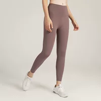 Alo yoga Йога брюки обнаженные с высокой талией, подтянутая форма фитнес-укороченные брюки спортивный досуг