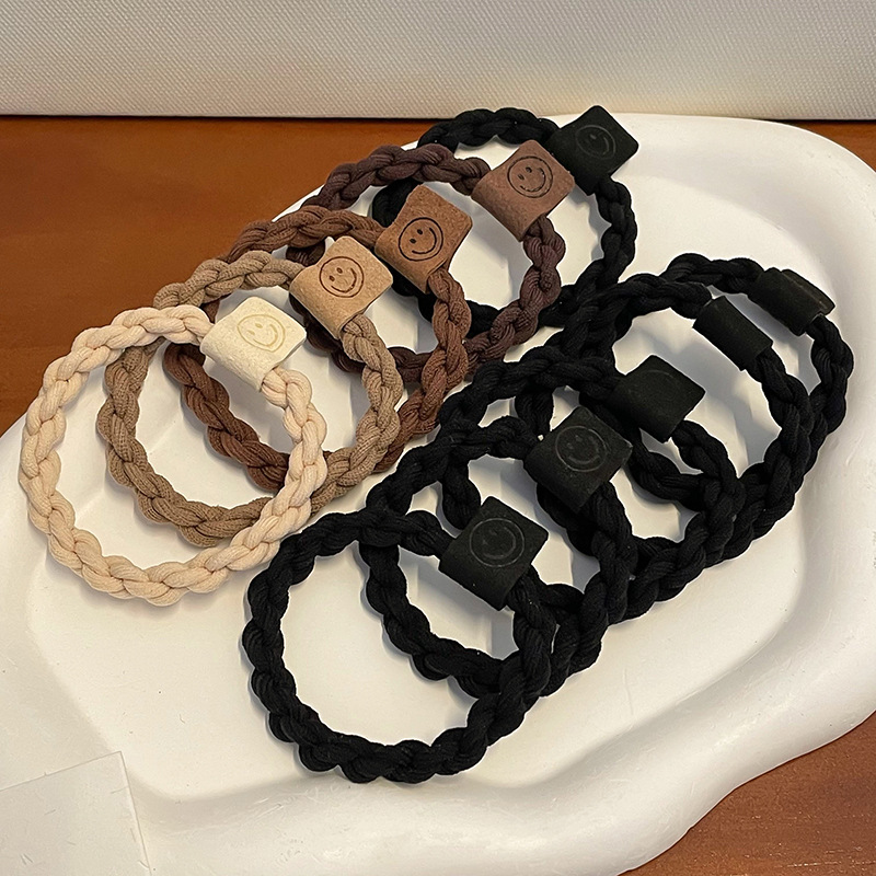 Cuerda para el cabello que no deja marcas de alta elasticidad, cuerda para la cabeza de mujer, lazo para el cabello de oso simple y lindo, accesorios para el cabello de cola de caballo alta, sombreros nuevos 2025