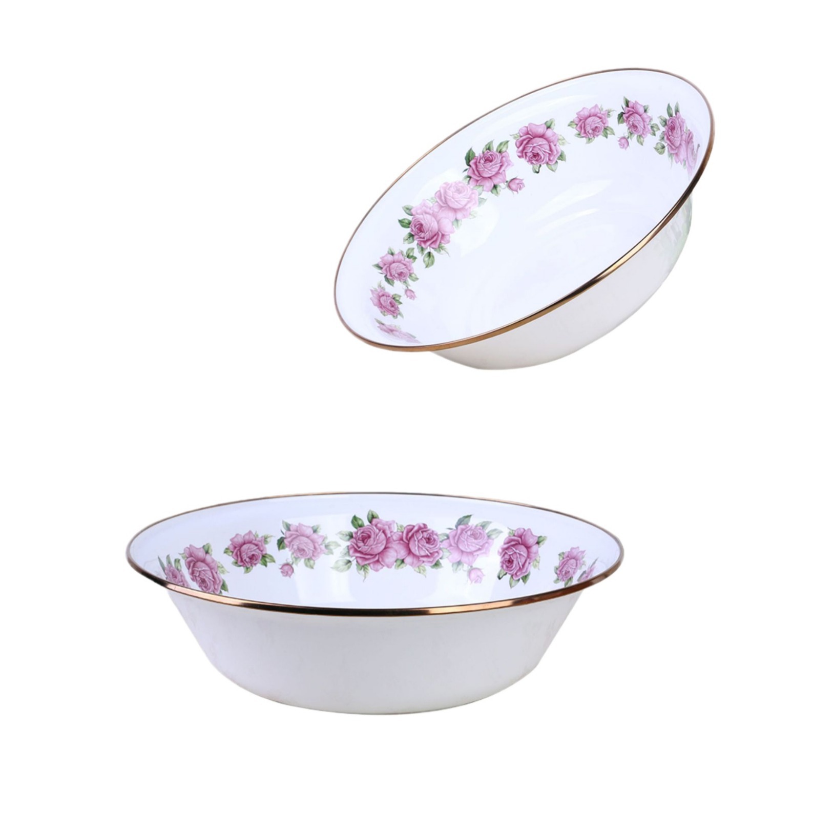 Caliente marca xinyiyuan 30cm antiguo esmalte sopa cuenca multi-color de la cuenca de limpieza de almacenamiento