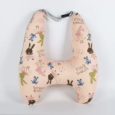 strain, cute cartoon car headrest, neck – Headrest - pink-rabbit-upgraded-to-2nd-generationu-shaped-support-independent-inner-liner