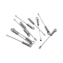 Creative handmade spiral earring spoon thin edge ear picking tool ear cleaner large spoon head ear scraper