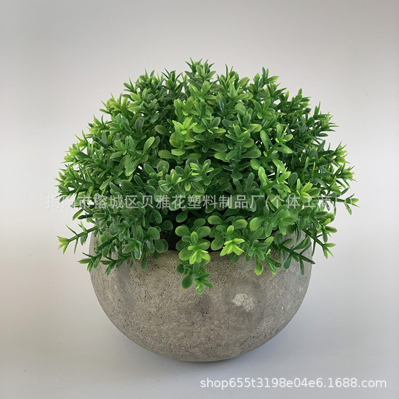 Mini mini simulación transfronteriza pequeña planta de mesa interior verde planta de decoración en maceta combinación de fábrica al por mayor