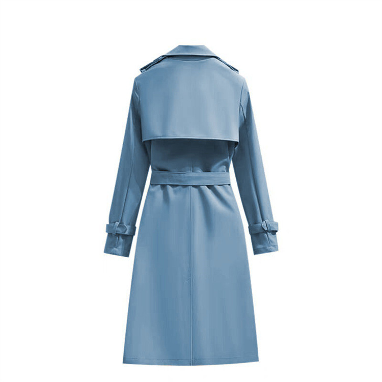ng2510292 2025 Spring And Autumn New Fashion Women's Korean Style Mid-Length Fashionable Elegant Casual Trench Coat Long Sleeve_ecoleips.com