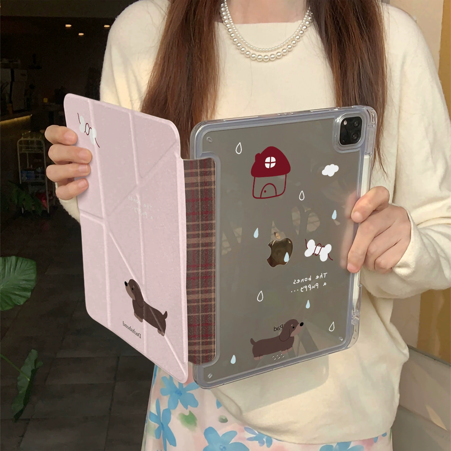 Милый Kuromi, подходит для защитного чехла iPad Pro, подходит для mini6Y с складыванием, air с держателем, 10-е поколение, горошек, 13 дюймов