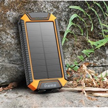 跨境户外应急点烟器无线充太阳能移动电源太阳能无线充充电宝