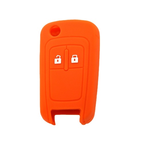 Suitable Chevrolet Aveo RV Folding 2-button Silicone Key Case Soft Rubber Key Cover Car Remote Control Protective Case