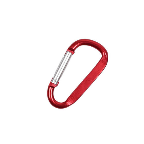 High-quality No. 7 D-type multi-functional aluminum alloy carabiner colorful spring-type small pendant Amazon D-shaped quick hook