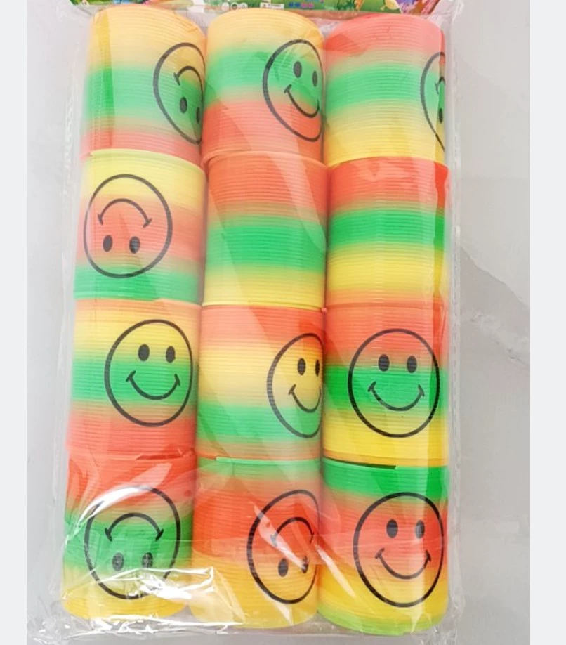 Rainbow Slinky, эластичное кольцо для мальчиков и девочек, большая игрушка, оптовая продажа