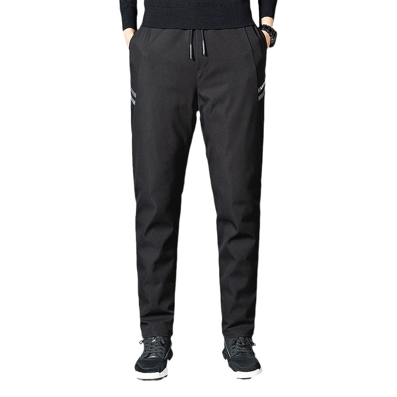 Зимние Холодостойкие белые модные пуховые брюки высокого класса с защитой от холода, мужская верхняя одежда, модные мужские облегающие повседневные теплые брюки для маленьких ног