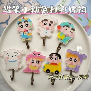 Acrylic Hook Super Adhesive Force Wholesale DIY Door Rear Dormitory Hook Cute High Color Value Traceless Punch-Free Wall
