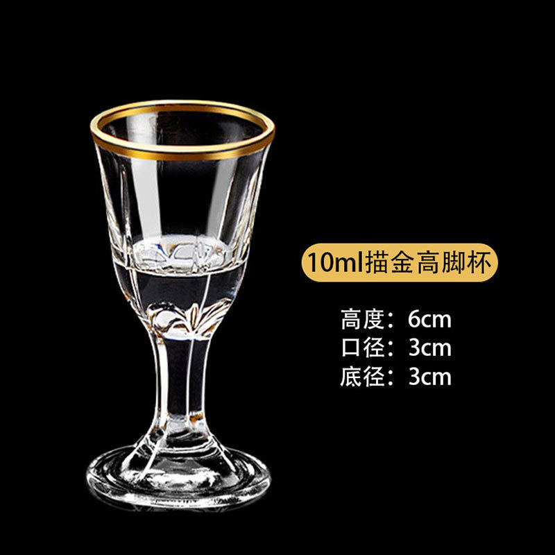 Vidrio doméstico alto pie taza de vino vino conjunto de taza de vino comercial <unk> taza de fondo grueso taza de bala vino al por mayor