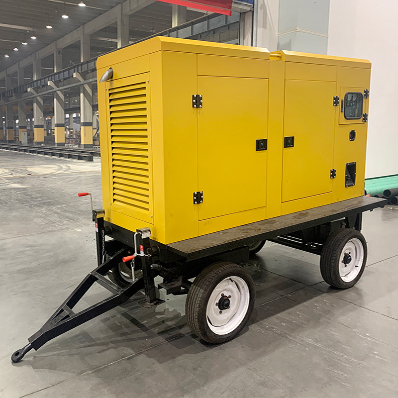 モバイル発電機 220v 防雨型ディーゼル発電機ノイズ低減三相電気バックアップ 50-75 kw|undefined