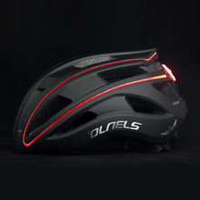 自行車頭盔山地公路車騎行裝備 新款LED警示燈帶發光條可充電頭盔