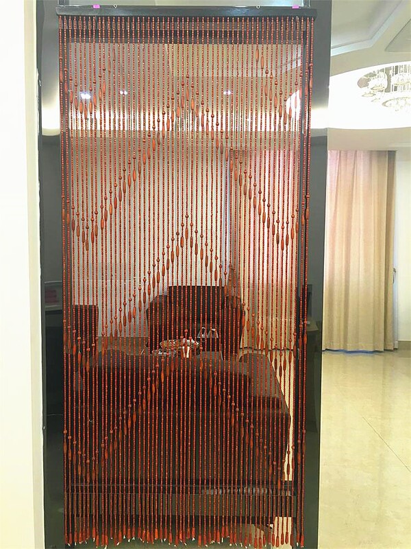 Wooden Bead Door Curtain Wooden Bead Curtain Hanging Curtain Partition Partition Curtain Bead Curtain Finished Feng Shui Bead Curtain Bead Curtain Entrance