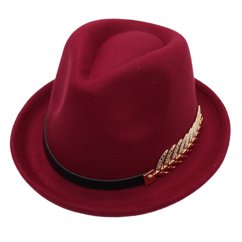 Fashionable Autumn/Winter Gentleman Hat, Bestselling in Europe and America, Woolen Jazz Hat, British Style, Elegant Retro Hat for Men and Women