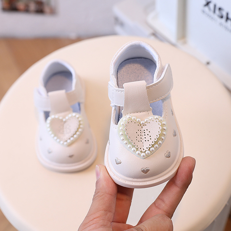 Scarpe da principessa in pelle per bambini piccoli, primavera e autunno, da 0 a 2 anni_voghion.com