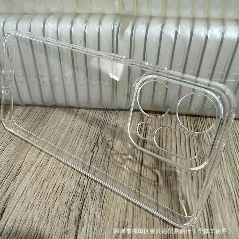 oppo透明软壳RENO14手机壳reno14pro保护套凹槽滴胶奶油胶diy适用