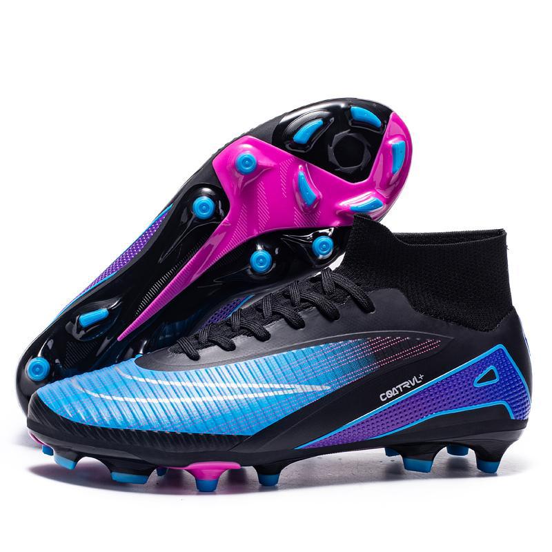 Tenis de Fútbol de Caña Alta para Jóvenes AG y Tacos TF Suela TPU y KPU Ligero para Césped Artificial image 6