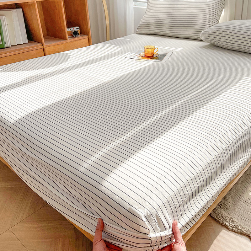 2024 nueva clase A de algodón teñido en hilo de algodón lavado funda de almohada para estudiantes