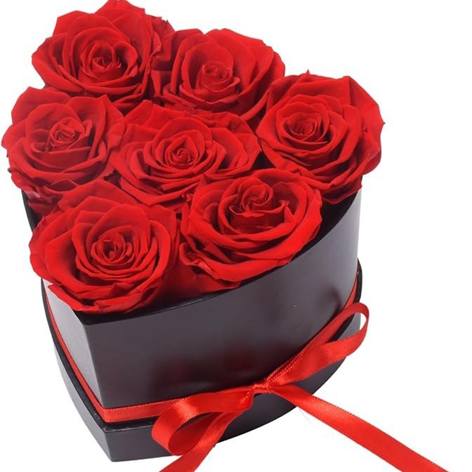 7송이 (블랙 박스 + 레드 플라워)