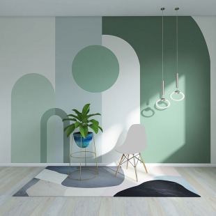 Scandinavian Morandi Color Wallpaper Wall Covering Living Room Tv Background Wall Covering Bedroom Accessible Luxury Geometric Color Matching Wallpaper