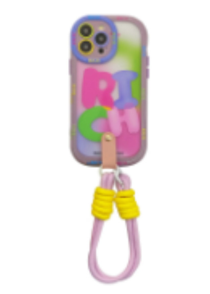 Blooming Rosa verde RICA carta de Apple 15ProMax clip trasero cordón 13/14 caja del teléfono para Huawei M50 suave