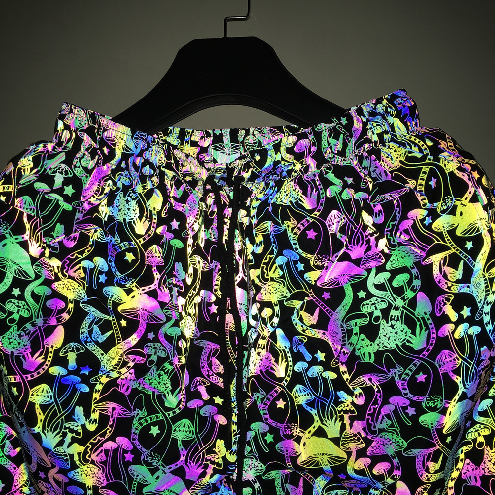 Men's Clothing colorful mushroom reflective casual pants men and women nightclub fantasy luminous pants sports trousers_voghion.com