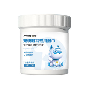 200매 통 포장 애견 물티슈