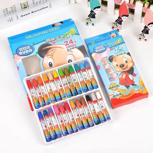 Doudou Bear oil pastel mixed color effect gradient effect oil pastel 12 colors 18 colors 24 colors 36 colors oil pastels