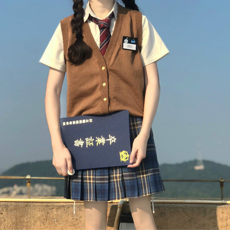 卸売ベスト日本のカレッジスタイルニットカーディガン無地セーターベストjk制服多用途レイヤリングスクールジャケット|undefined