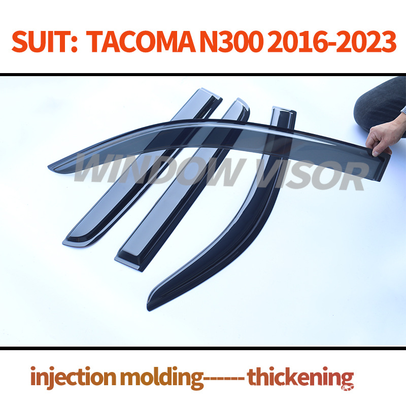 2016-23 Tasuma Rain Shield Tacoma Rain Shield Tacoma Car Window Rain Eyebrow Rain Shield Sun Visor