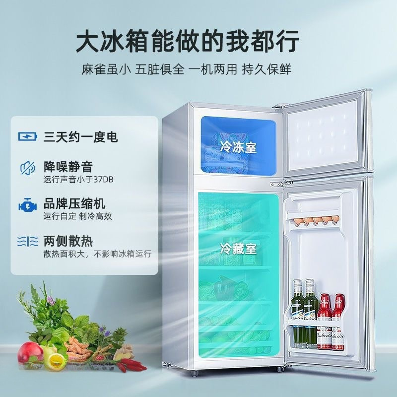 小型冷蔵庫ミニ家庭用冷凍冷蔵小型エネルギー効率冷蔵庫賃貸寮二人用|undefined