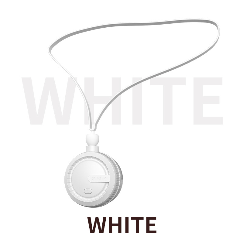 Mini USB Bladeless Neck Fan Portable Silent Turbine Small Fan With Lanyard_voghion.com