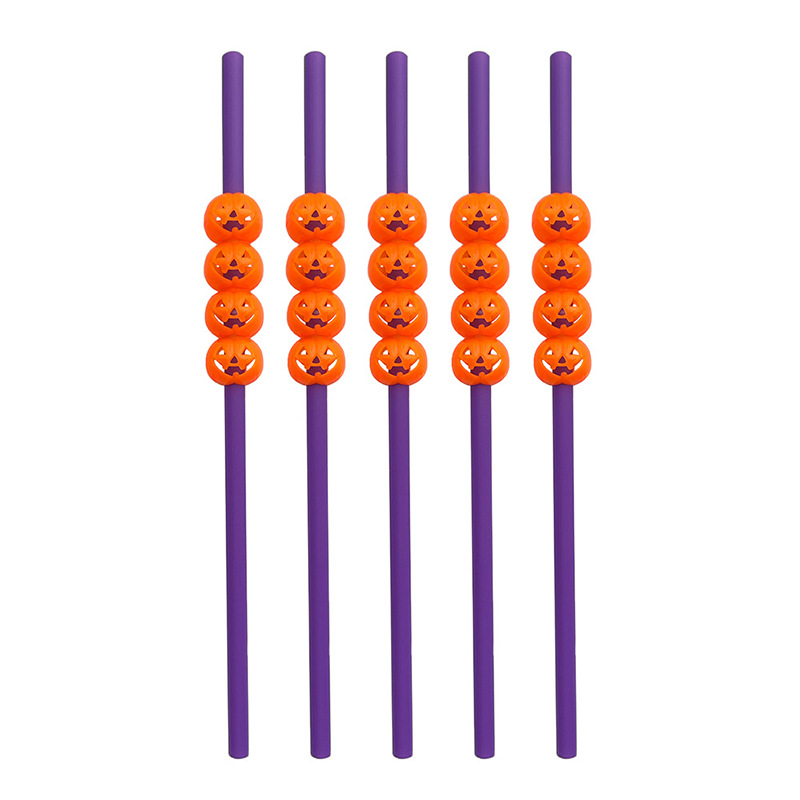 Halloween transfronterizo paja lámpara calabaza calaveras fiesta decoración creativa paja Halloween elementos paja plástica