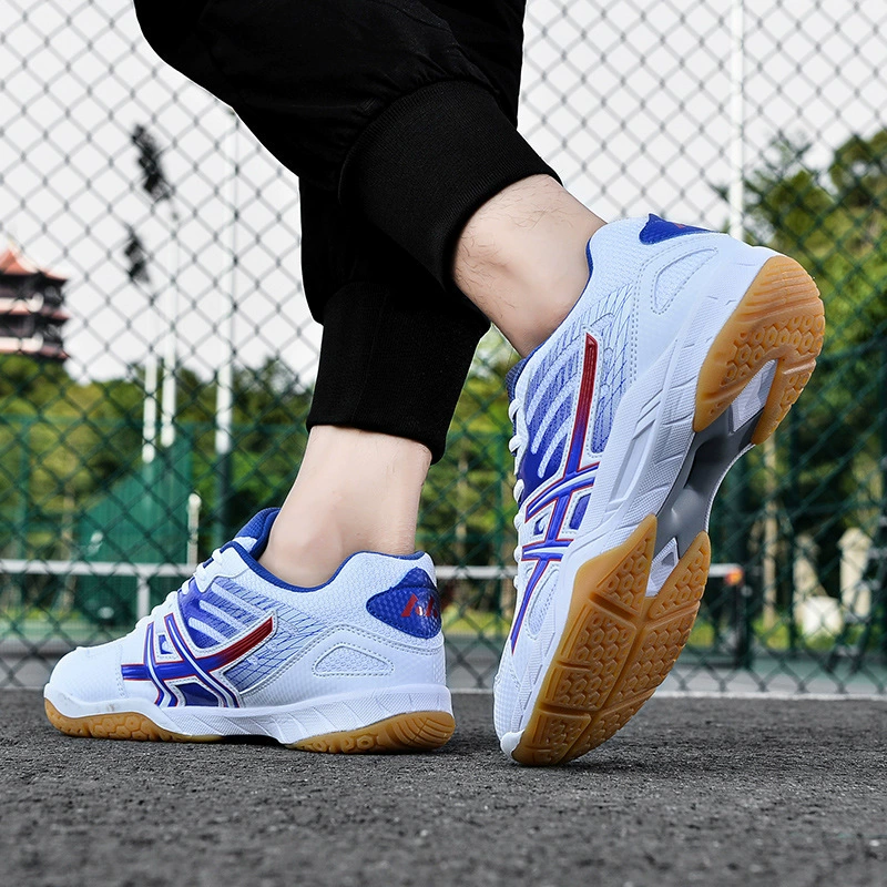 Новые яркие цветовые кроссовки для бадминтона power pad feathers shoes grinding training shoes Student sports shoes one piece