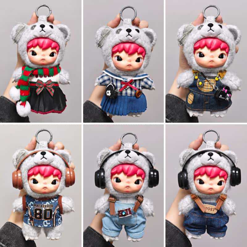 Little Hirono Doll Clothing Zone】Hirono Road Diary Plush Doll Clothes Compatible with 15-17cm Dolls