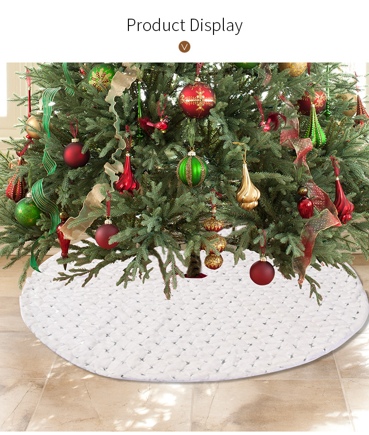 Wholesale Silver Sequined Christmas Tree Skirt Party Decorations Nihaojewelry display picture 14