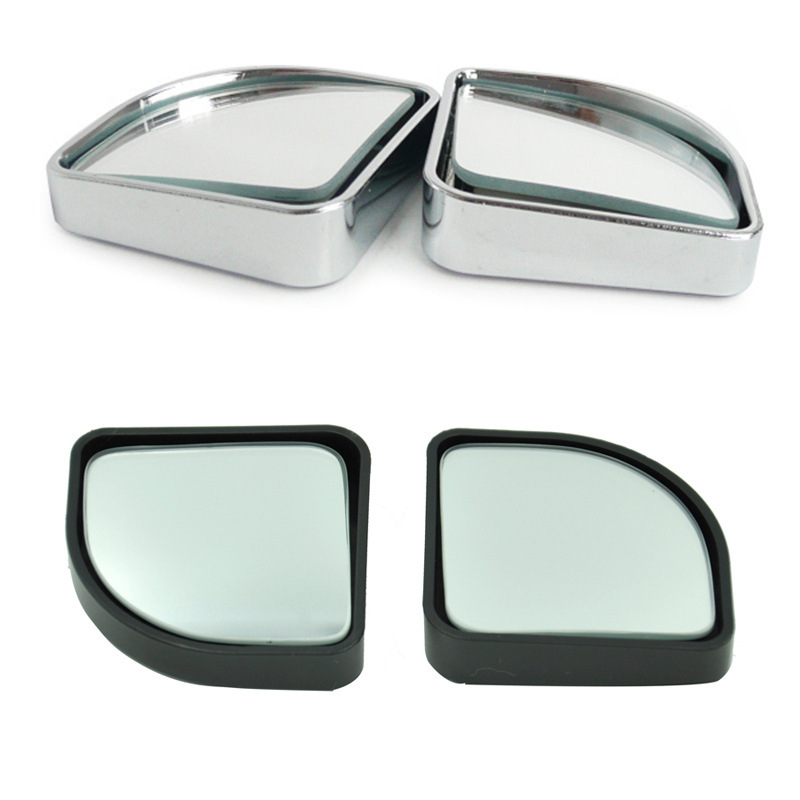 Car front and rear wheel blind area auxiliary mirror 360-degree mirror ultra-clear glass wide-angle mirror small round mirror reversing artifact